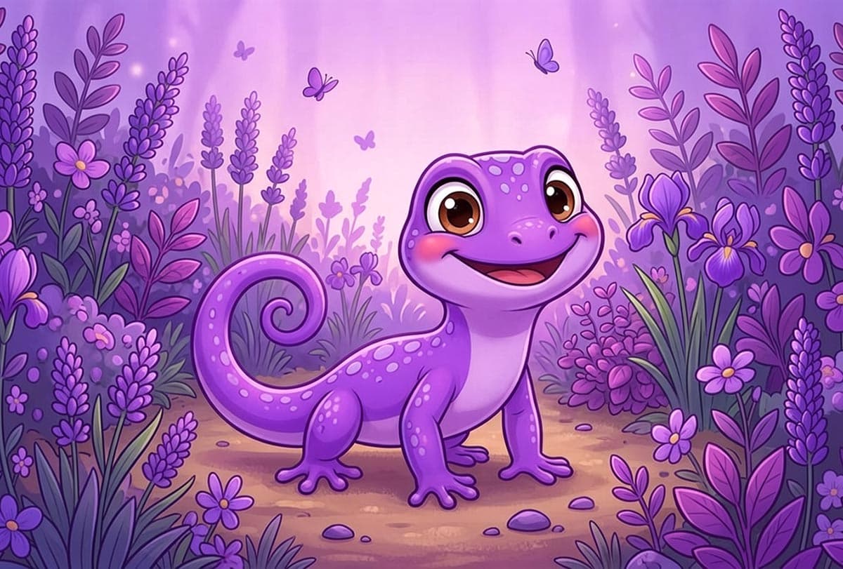 It's purple.